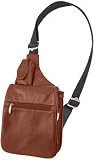 Travelon Leather Expandable Shoulder Bag