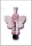 Girl's Pink Best Friend Wireless Waterproof Vibrating Massager With Butterfly Sleeve