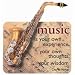 Saxophone Die-Cut Wit & Wisdom Magnet