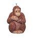 African Primate Jungle Orangutan Ape Ceiling Fan Light Pull