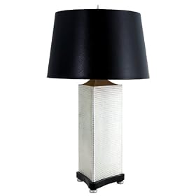 Larry Laslo Uptown Nickel Triangular Table Lamp