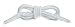 OrthoStep Round Athletic White 45 inch Shoelaces 2 Pair Pack