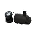 TotalPond MD11170ASL 170 GPH Low Water Shut-Off Fountain Pump with Light