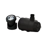 TotalPond MD11170ASL 170 GPH Low Water Shut-Off Fountain Pump with Light