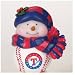 Texas Rangers MLB Light-Up Musical Snowman Ornament (3
