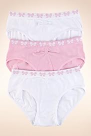 3 pack Older Girls Seamfree Bow Briefs