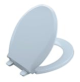 Kohler K-4639-6 Cachet Round-Front Toilet Seat with Q3 Advantage, Skylight