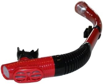 ARMOUR FISH SNORKEL | Premium Quality | Dry Top Snorkel | Tri Port Exhaust Valve | Includes Mesh Sling Bag | Best 2 Year Guarantee (RED)