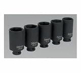 Sealey SX050 - Impact Hub Nut Socket Set 1/2Sq Drive 5pc