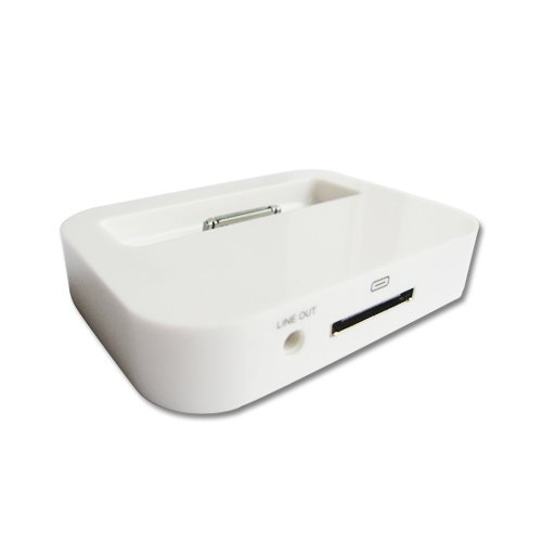 White Dock Cradle For Apple iPhone 3GS 4G 4S Docking Station-White