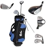 Confidence Junior Golf Club Set w/Stand Bag for kids Ages 8-12 LEFTY