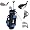 Confidence Junior Golf Club Set w/Stand Bag for kids Ages 8-12 LEFTY