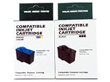 Reman Dell 7Y743 & 7Y745 Ink Cartridges -Pack of 2 (1 Black & 1 Color) / A940, A960 Printers