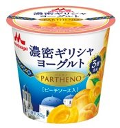森永乳業　濃密ギリシャヨーグルト PARTHENO（パルテノ）  ピーチソース入　80g×12個　「クール便でお届けします！」