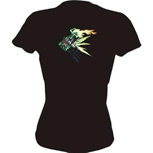 Absinthe Wood Nymph Cartoon Logo Women's Tee Shirt in 6 Colors Small thru XXL
