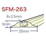 ジェフコム くるくるソフトモール 長さ10m巻×幅26mm×高さ6mm ベージュ SFM-263BG