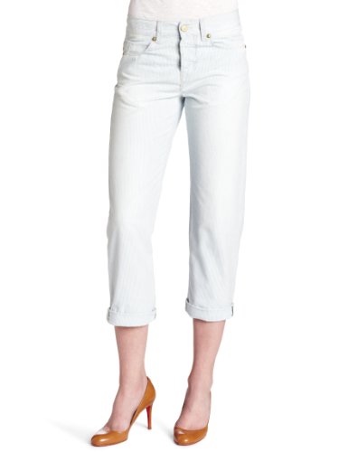 MiH Jeans Women's London Boy Cropped Stripe Jean product image