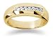 0.25 ctw. Men's Round Diamond Wedding Band in 14K Yellow Gold