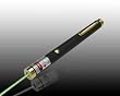 LASER Pointer ASTRONOMY POWERFUL GREEN 5mW 5 mW 532 nm - Black / Gold with Case & Batteries