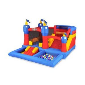 Blast Zone Misty Kingdom Inflatable Bouncer - Water Park with Slide by Blast Zone