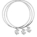 ROCAWEAR Silver Tone RW CHARM BANGLE Bracelet