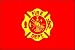 3 x 5 Feet Fire Dept Nylon - indoor Civilian Service Flag Made in US.