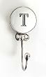 Monogram Ceramic Wall and Jewelry Hook - T Monogram Ceramic Wall and Jewelry Hook - T