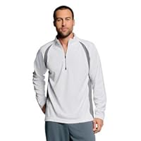 Alo Men's Raglan Long-Sleeve 1/2-Zip Pullover, royal/slate/grey, X-Large