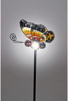 Butterfly Garden Stake with Solar Powered LED