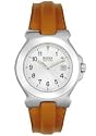 Women's Brown Leather Silver Dial