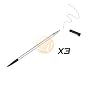 3-Pack Stylus for Dell Axim x50 / x50V / X51 / X51V, Ball Point Pen