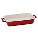 HIC Ceramic 13-Inch Lasagna Pan, Rose