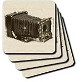 KIKE CALVO vintage camera collection - Picture of a Vintage classical view camera with bellows - Coasters