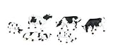 Bachmann Trains Cows - Black and White
