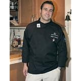 Chef Revival Black Tunic QC Lite Poly-Cotton - Small - Small by 