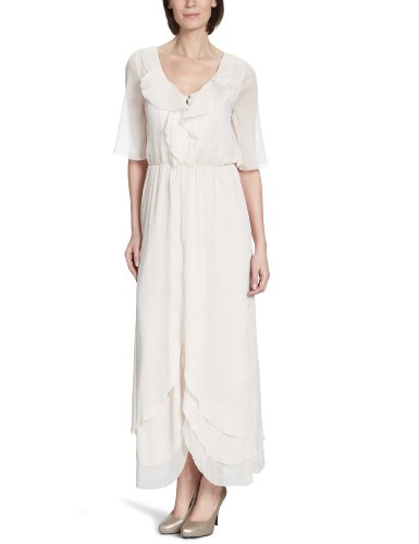 ESPRIT DE CORP Damen Kleid (lang) V60551, Gr. 38 (M), Beige (122 eggshell) Preisvergleich