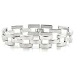 Rhodium Brass Bracelet - 7'' long