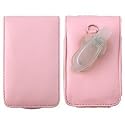 yooZoo Leather Flip Case for Apple iPod 80GB Classic & 30GB Video 5G with Belt Clip, Lanyard, and Screen Protector Petal Pink