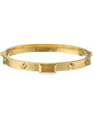 Sam Edelman Stud Hinge Gold Bangle Bracelet, 2.2"
