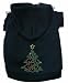 Christmas Tree Rhinestone Hooded Dog Shirt Size 3XL