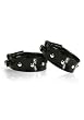 Black Patent Studded Ankle Cuff