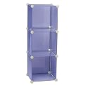 Storage Solutions 13" 3 Cube Storage Cube Blue