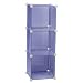 Storage Solutions 0404B6 13-Inch 3-Cube Storage Unit, Blue