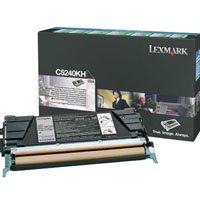 Lexmark C5240KH High yield return program laser toner for lexmark C524/C534, 8k yld, black