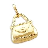 14k Yellow Gold Purse bag Ladies Charm Pendant Elegant