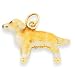 golden_retriever21golden retriever - 14K Enameled Small Golden Retriever Dog Charm