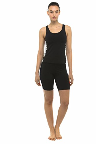 Private Island Hawaii UV Women Rash Guard Skinny Shorts Pants Black XX-Large
