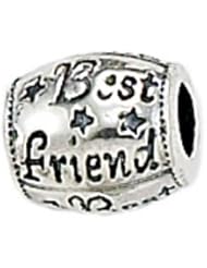 Zable Best Friend Talking Sterling Silver Charm