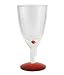 Acrylic Red and Clear Holiday Goblet by Zak Designs