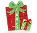 Chip &amp; DIP SET Shaped Like Christmas Presents Ceramic
